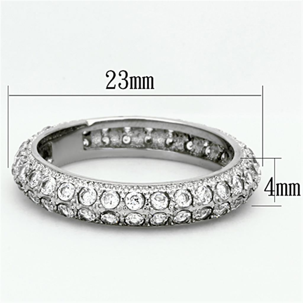 TK1225 - High polished Ring with AAA