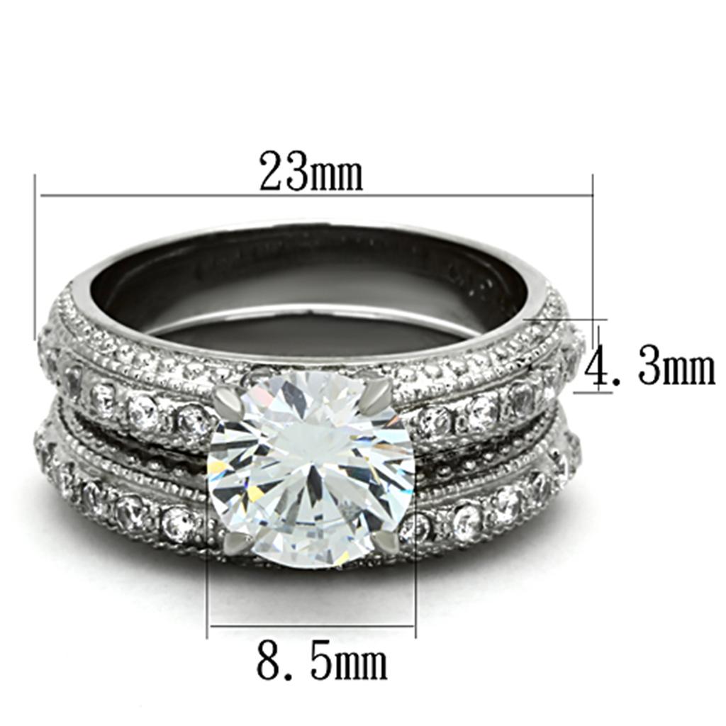 TK1228 - High polished (no plating) Stainless Steel Ring