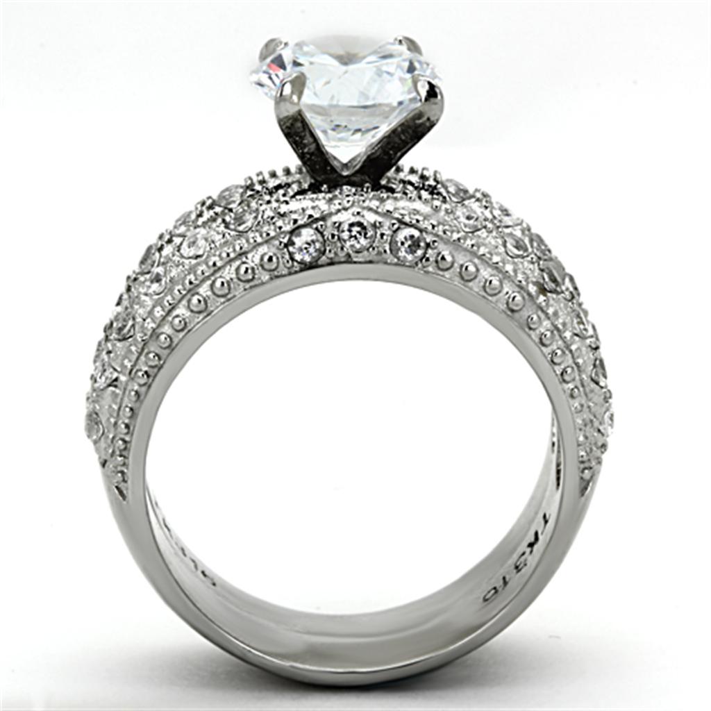 TK1228 - High polished (no plating) Stainless Steel Ring