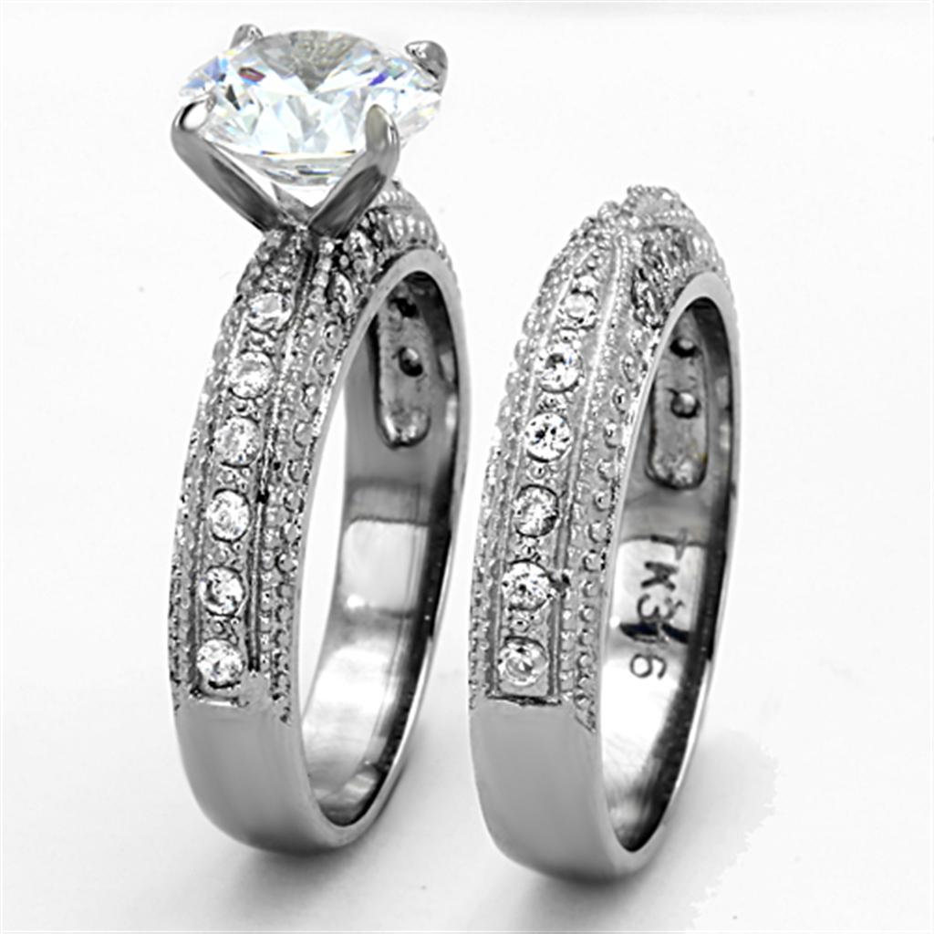 TK1228 - High polished (no plating) Stainless Steel Ring