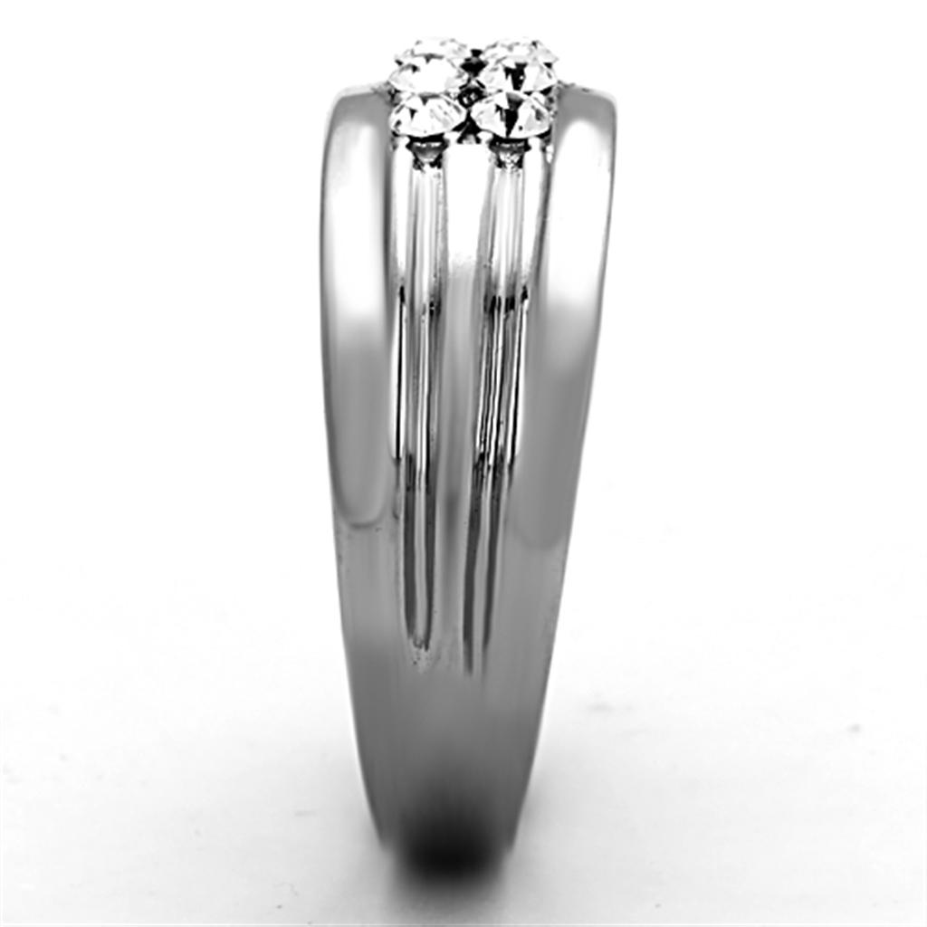 Men Stainless Steel Synthetic Crystal Rings 1357