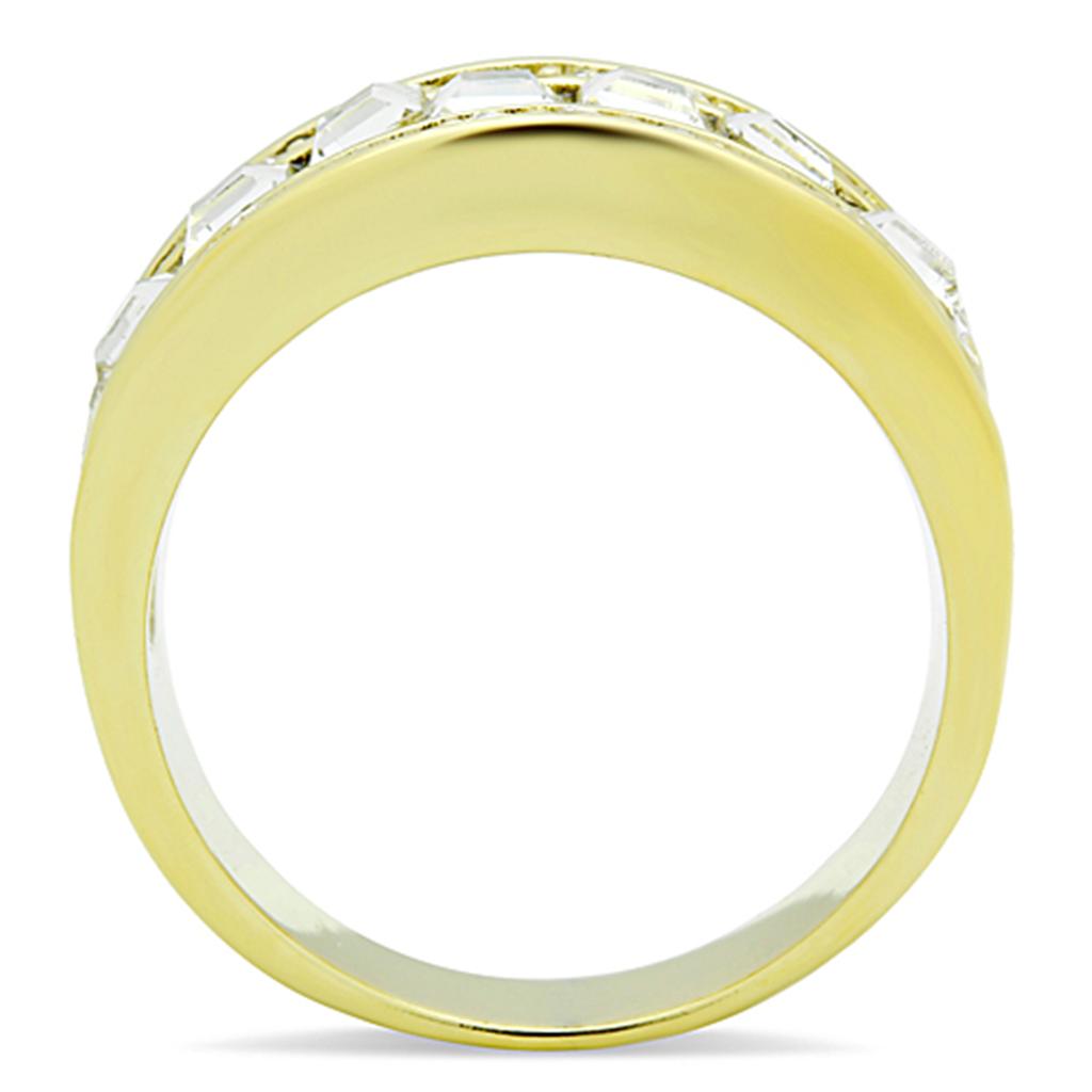 Women Stainless Steel Synthetic Crystal Rings