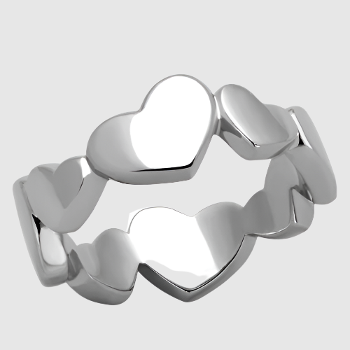 Women Stainless Steel No Stone Rings TK1433