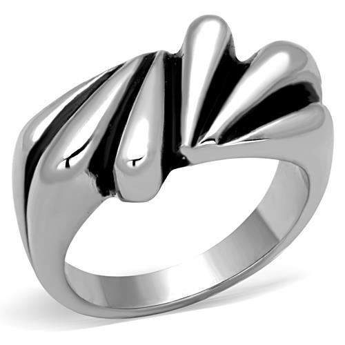 Women Stainless Steel No Stone Rings TK1520