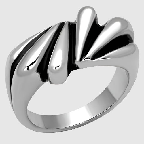 Women Stainless Steel No Stone Rings TK1520