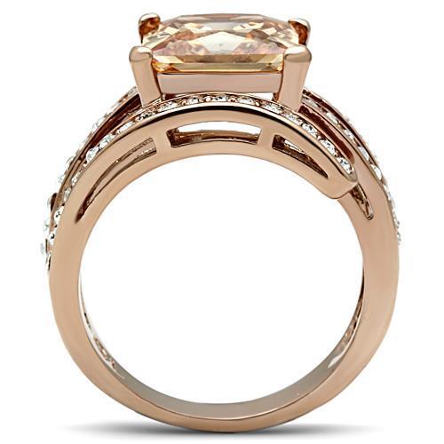 TK1665 - IP Rose Gold Stainless Steel Ring