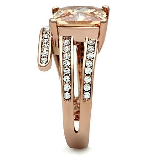 TK1665 - IP Rose Gold Stainless Steel Ring