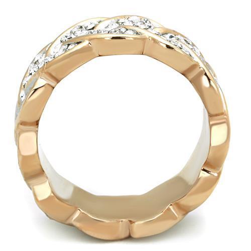 Women Stainless Steel Synthetic Crystal Rings