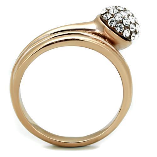 Women Stainless Steel Synthetic Crystal Rings