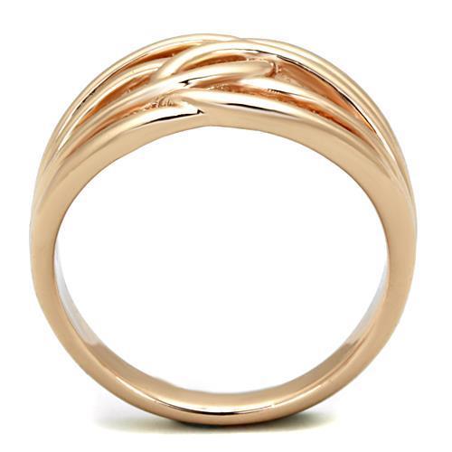 TK1696 - IP Rose Gold(Ion Plating) Stainless Steel Ring