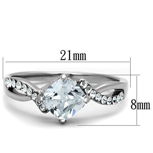 TK1761 - High polished (no plating) Stainless Steel Ring