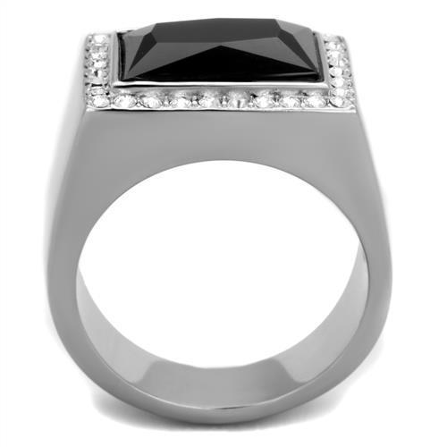 Men Stainless Steel Synthetic Onyx Rings 1810