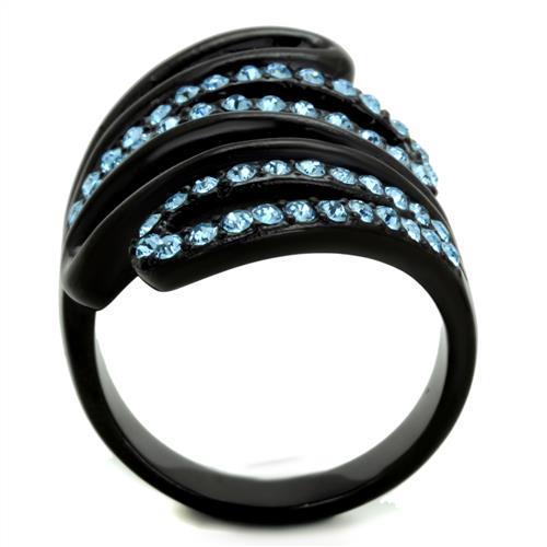 Women Stainless Steel Synthetic Crystal Rings