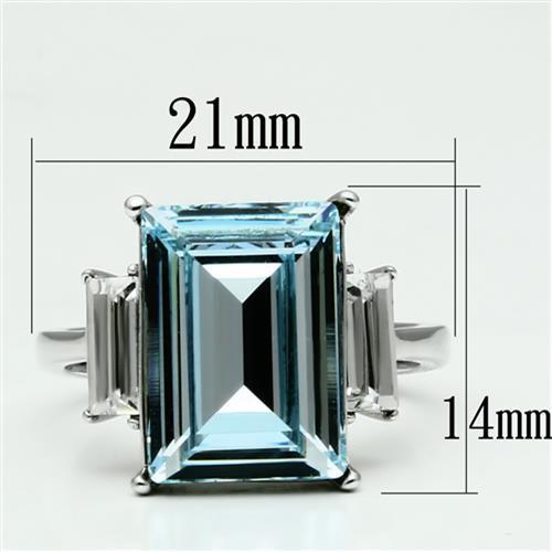 Women Stainless Steel Synthetic Crystal Rings