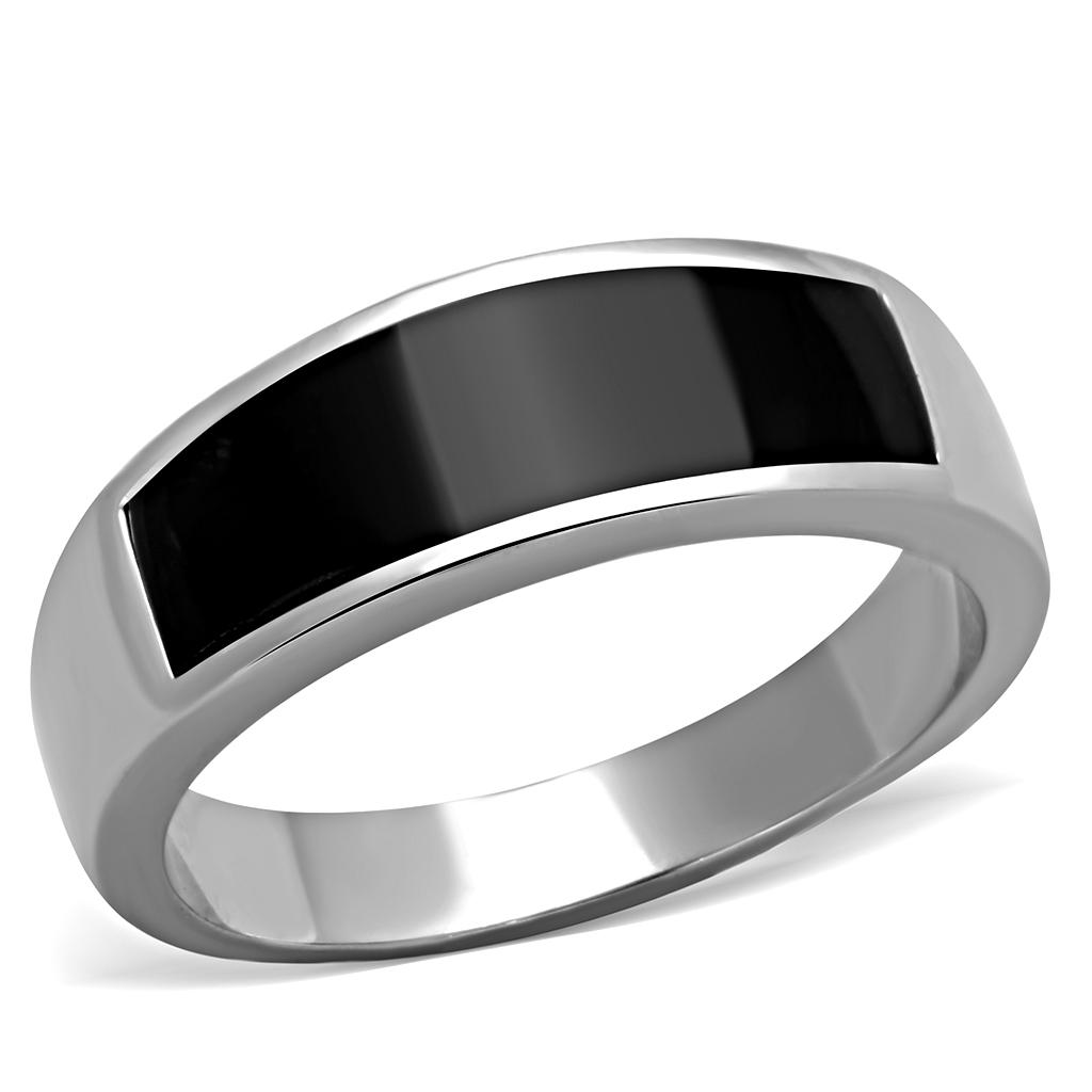 Men Stainless Steel Epoxy Rings 2062