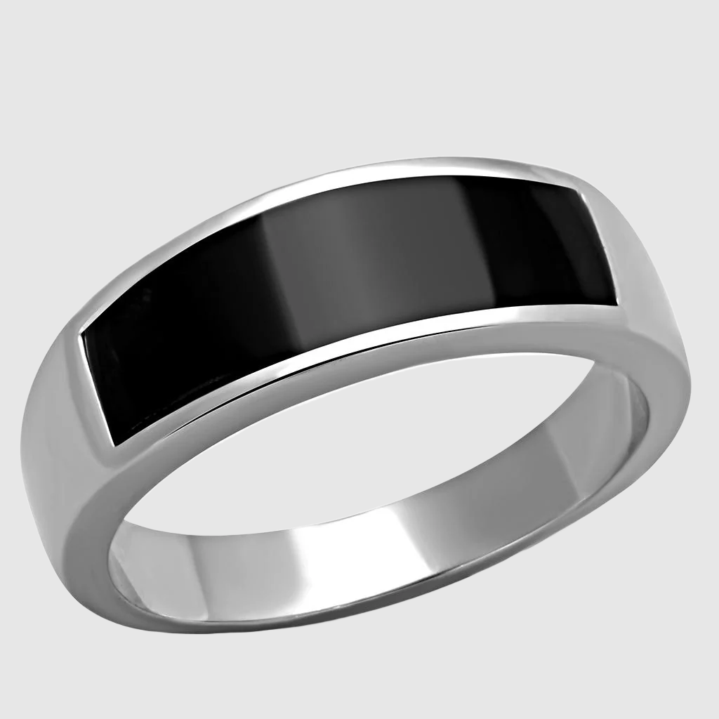 Men Stainless Steel Epoxy Rings 2062