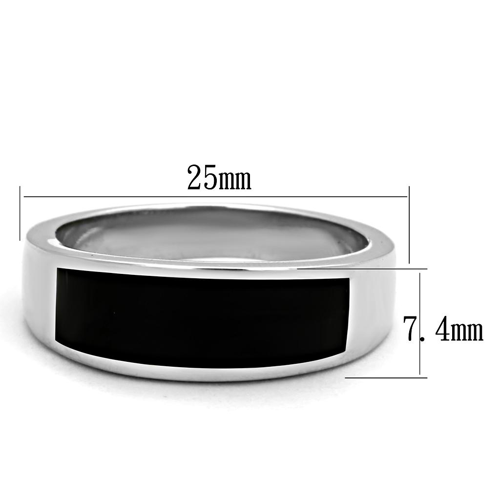 Men Stainless Steel Epoxy Rings 2062