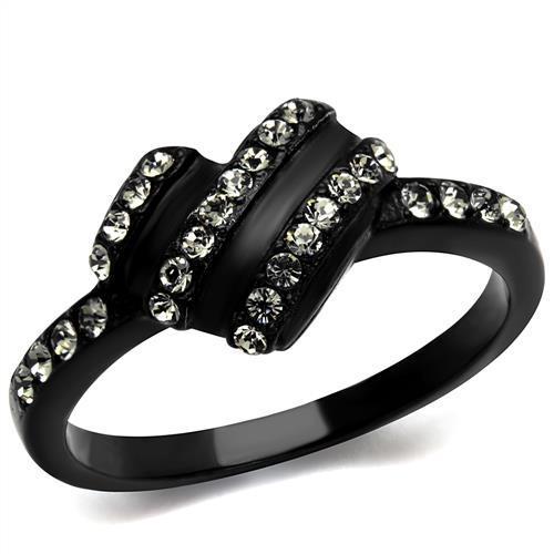 Women Stainless Steel Synthetic Crystal Rings