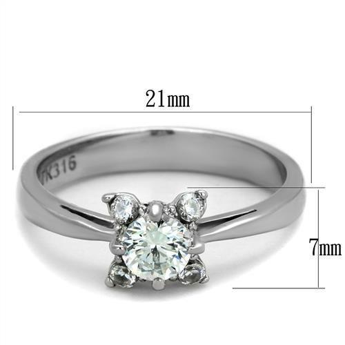 TK2172 - High polished (no plating) Stainless Steel Ring