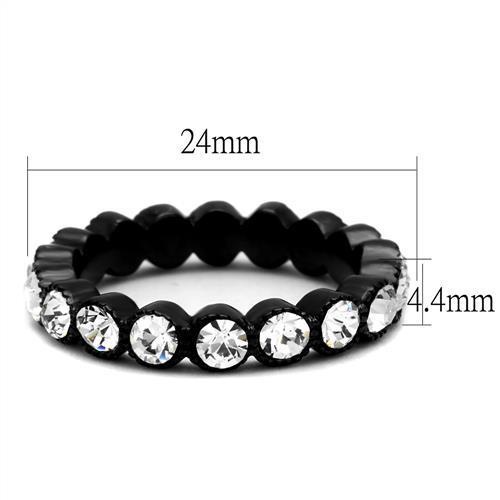 Women Stainless Steel Synthetic Crystal Rings