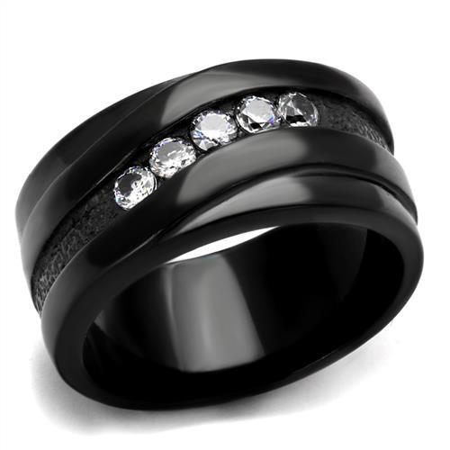 Women Stainless Steel Cubic Zirconia Rings TK2210