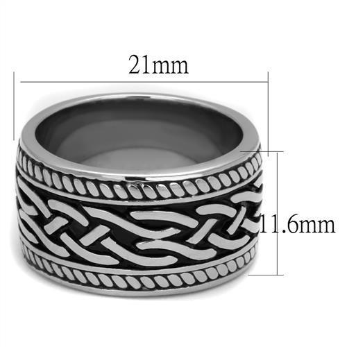 Men Stainless Steel Epoxy Rings 2239