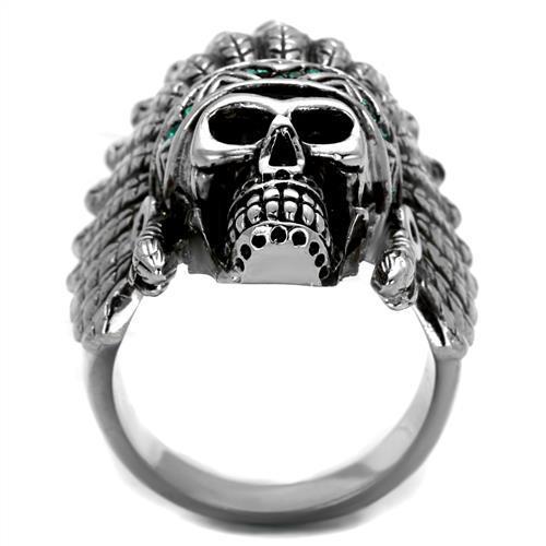 Men Stainless Steel Synthetic Crystal Rings 2245