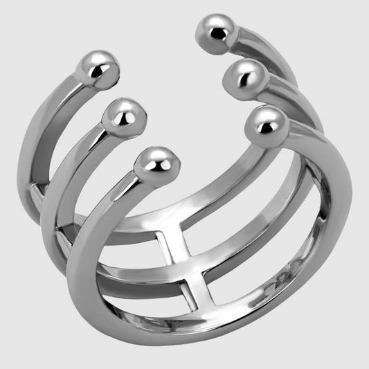 Women Stainless Steel No Stone Rings TK2267