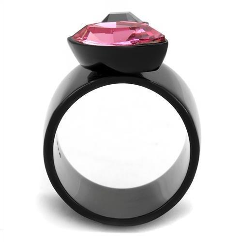 TK2484 - IP Black(Ion Plating) Stainless Steel Ring