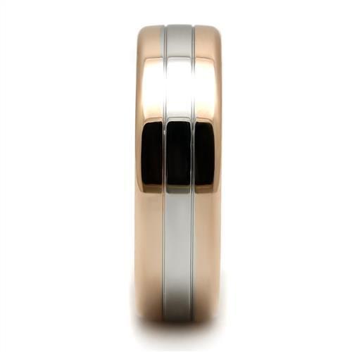 TK2569 - Two-Tone IP Rose Gold Ring with No Stone