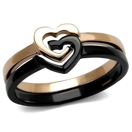 Women Stainless Steel No Stone Rings TK2650