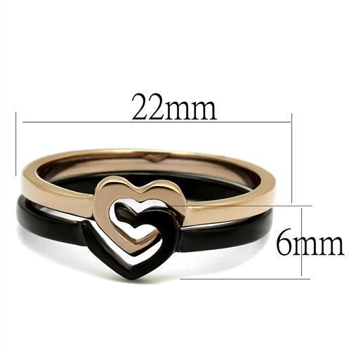 Women Stainless Steel No Stone Rings TK2650