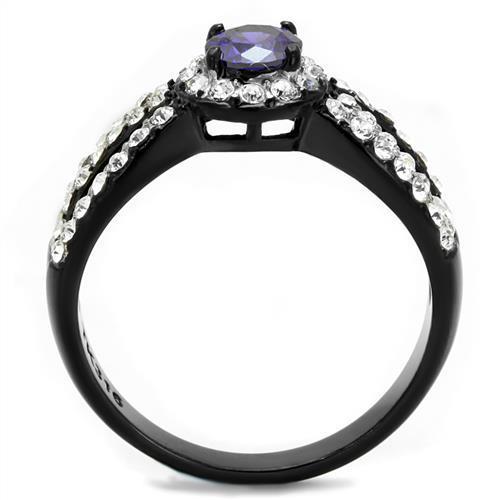 Women Stainless Steel Cubic Zirconia Rings TK2653