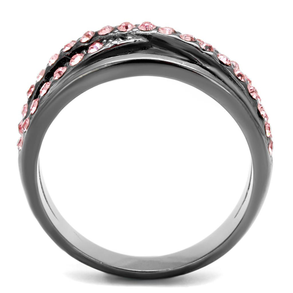 Women Stainless Steel Synthetic Crystal Rings