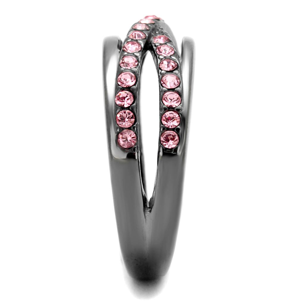 Women Stainless Steel Synthetic Crystal Rings