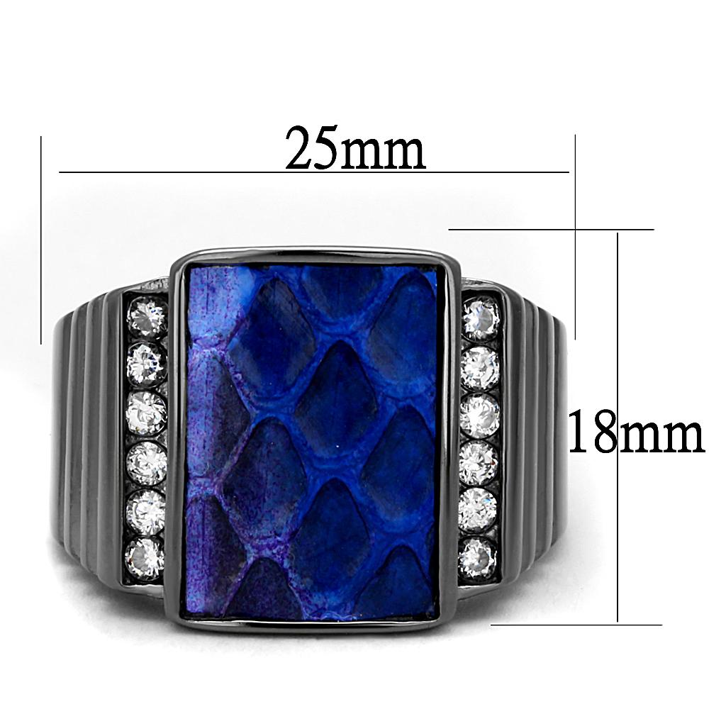 Women Stainless Steel Leather Rings TK2736