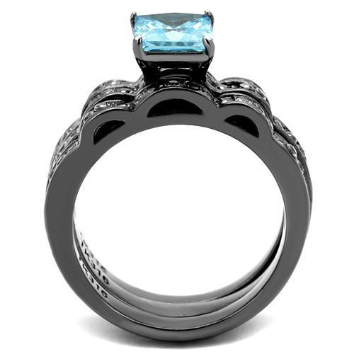 Women Stainless Steel Cubic Zirconia Rings TK2748