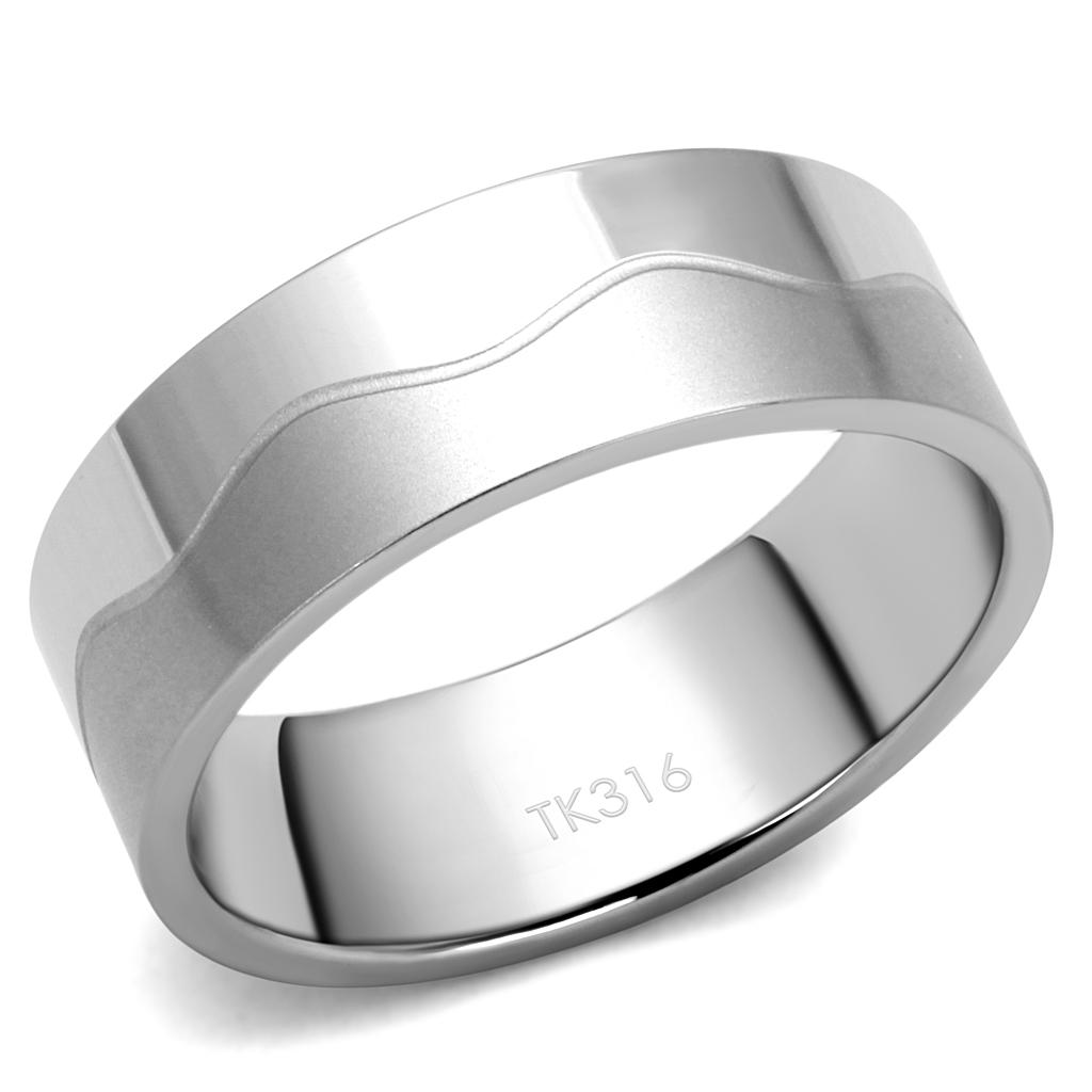 Men Stainless Steel No Stone Rings TK2918