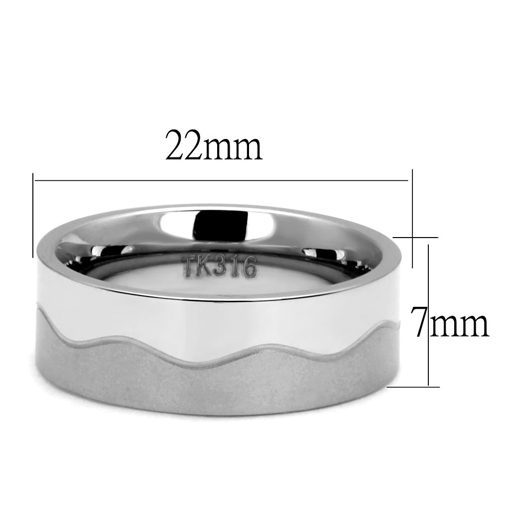 Men Stainless Steel No Stone Rings TK2918