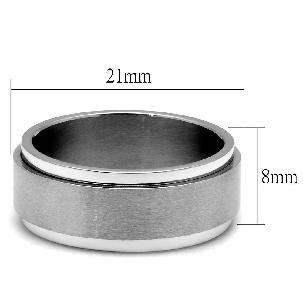 Men Stainless Steel No Stone Rings 2919