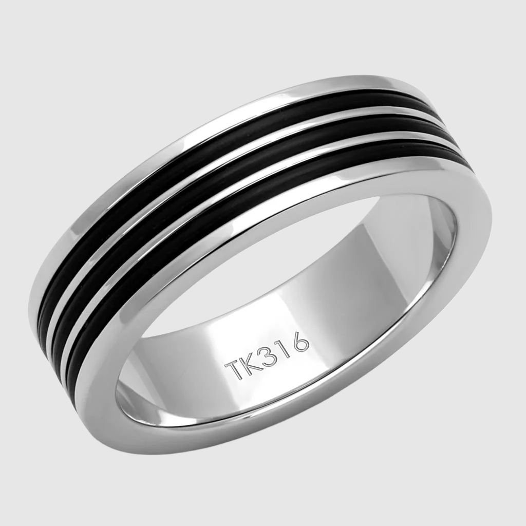 Men Stainless Steel Epoxy Rings 2925