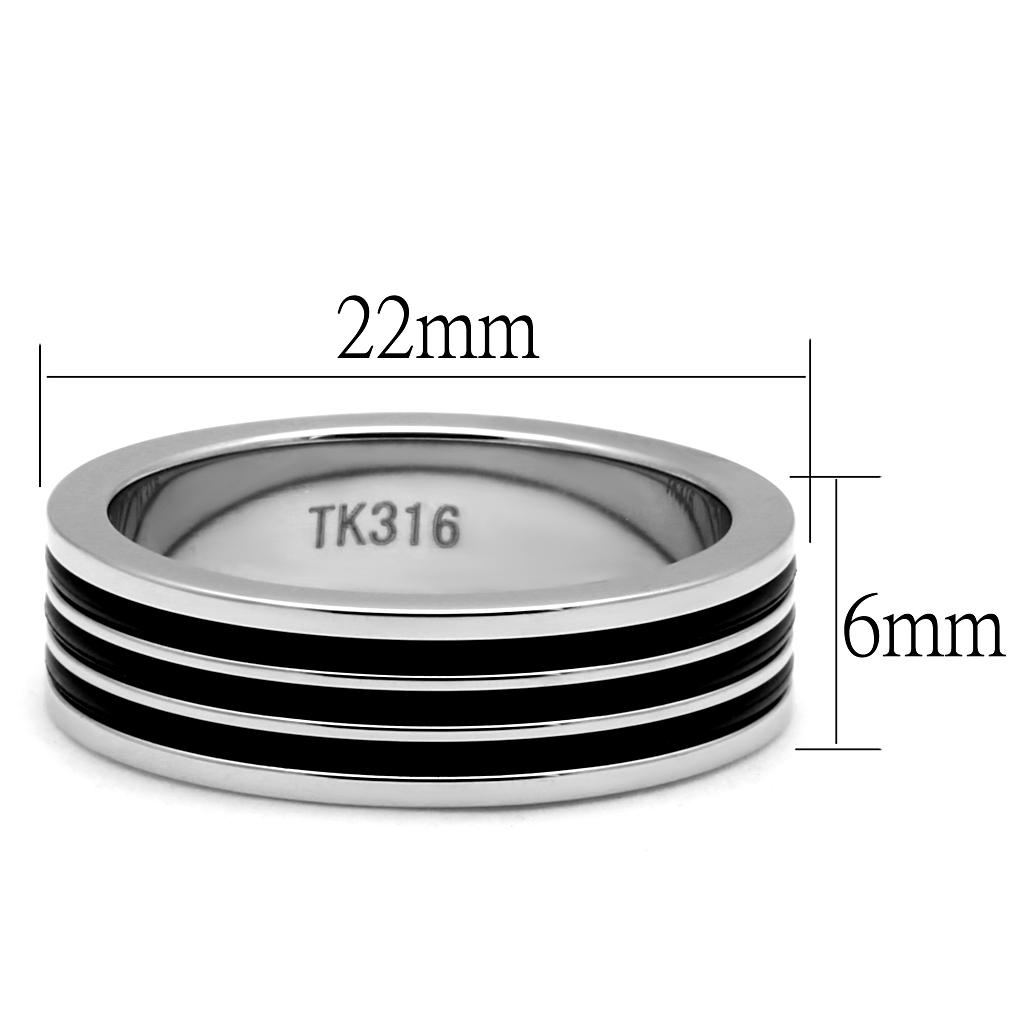 Men Stainless Steel Epoxy Rings 2925