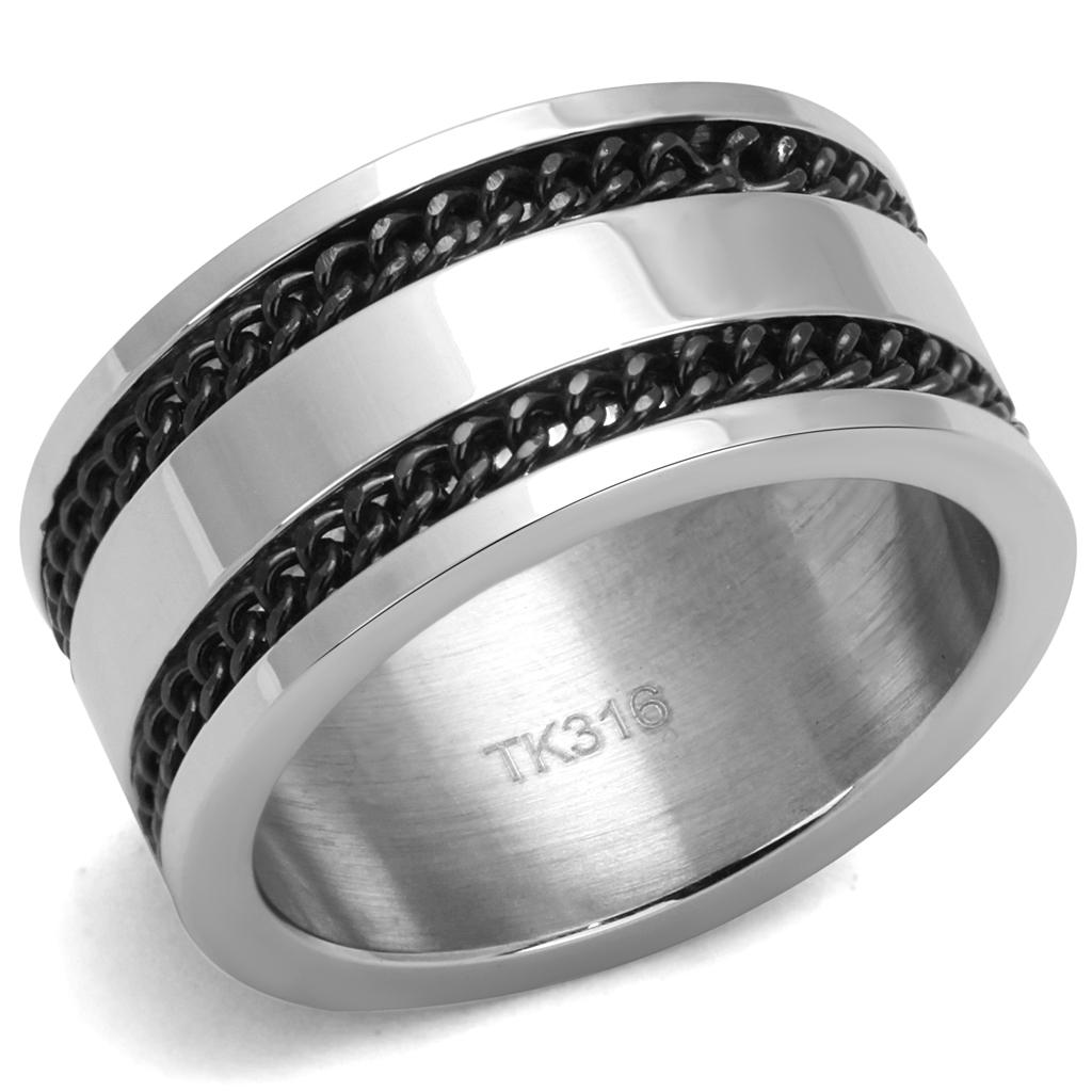 Men Stainless Steel Epoxy Rings 2927