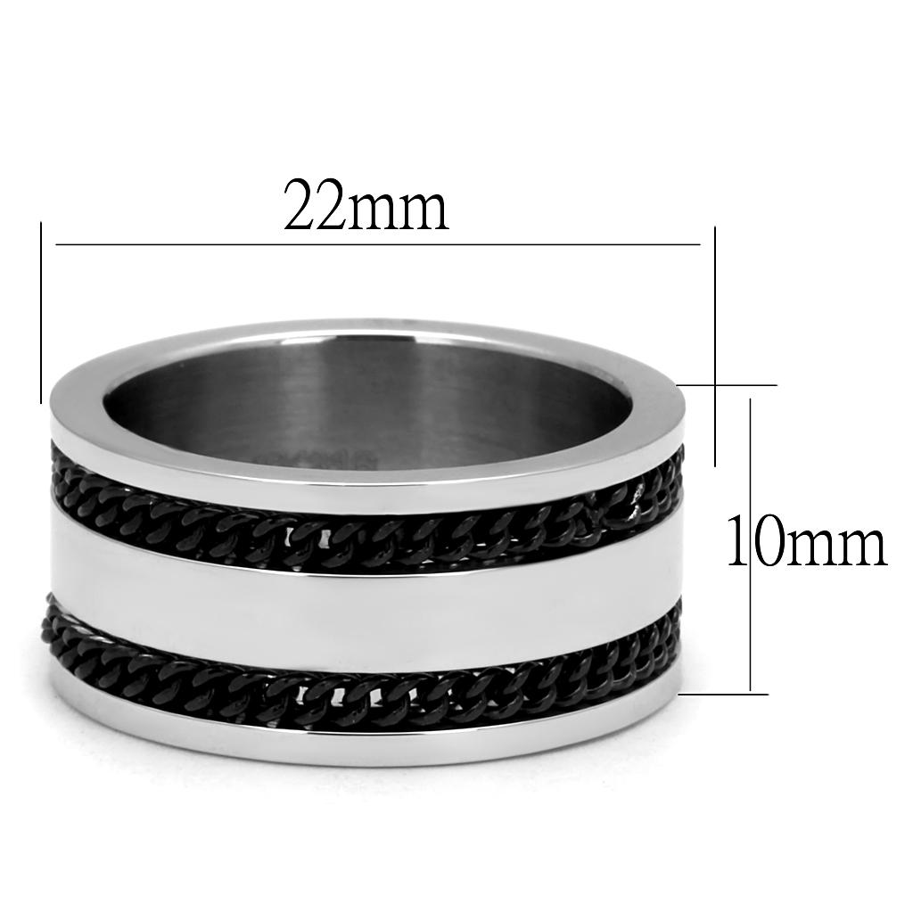 Men Stainless Steel Epoxy Rings 2927