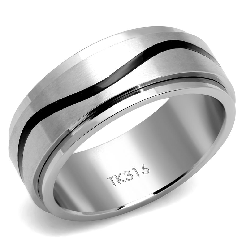 Men Stainless Steel Epoxy Rings 2929