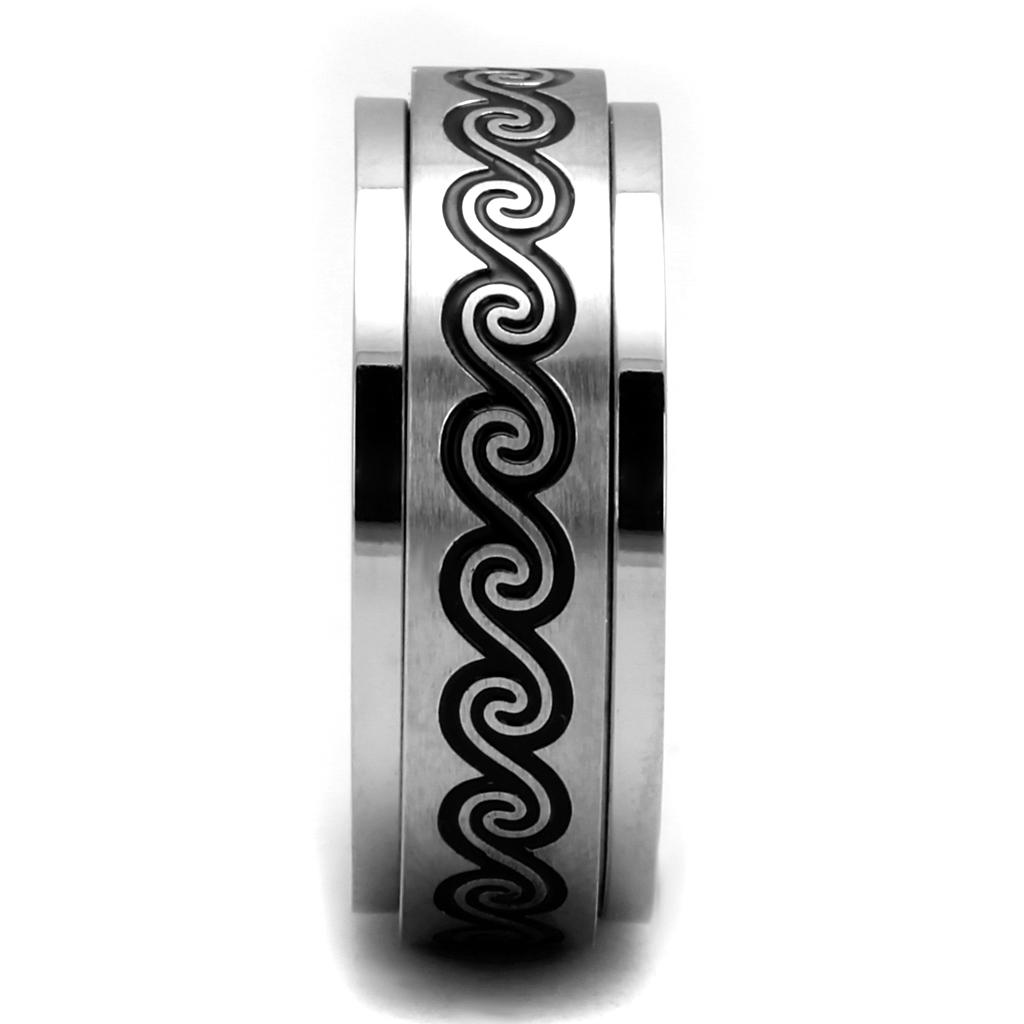 Men Stainless Steel Epoxy Rings 2930