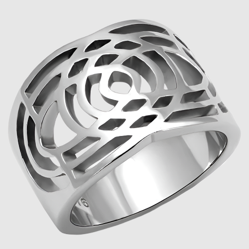 Women Stainless Steel No Stone Rings TK3039