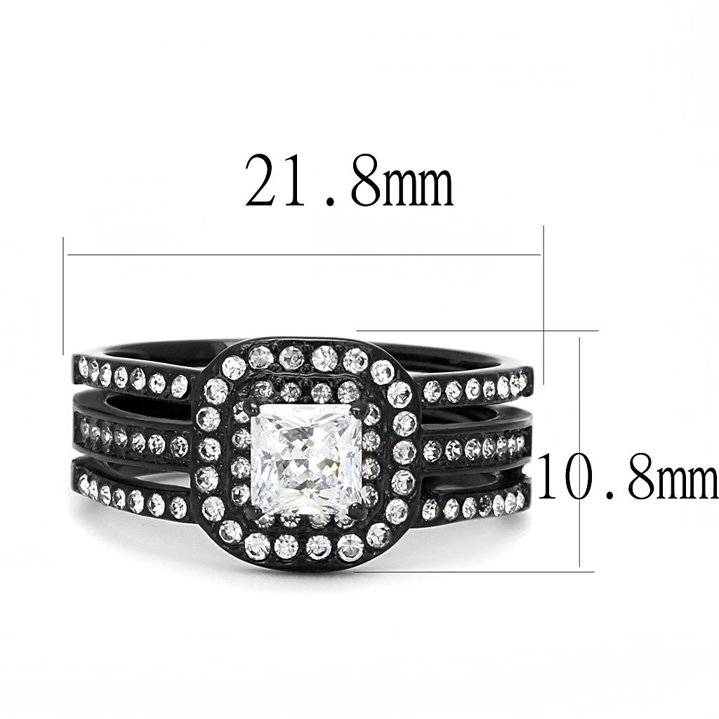 TK3048 - IP Ring with AAA Grade CZ