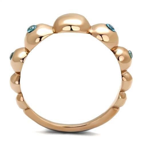 TK3088 - IP Rose Gold Ring with AAA Grade