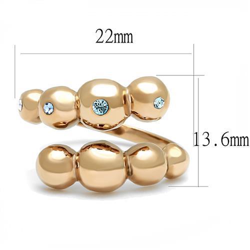 Women Stainless Steel Synthetic Crystal Rings